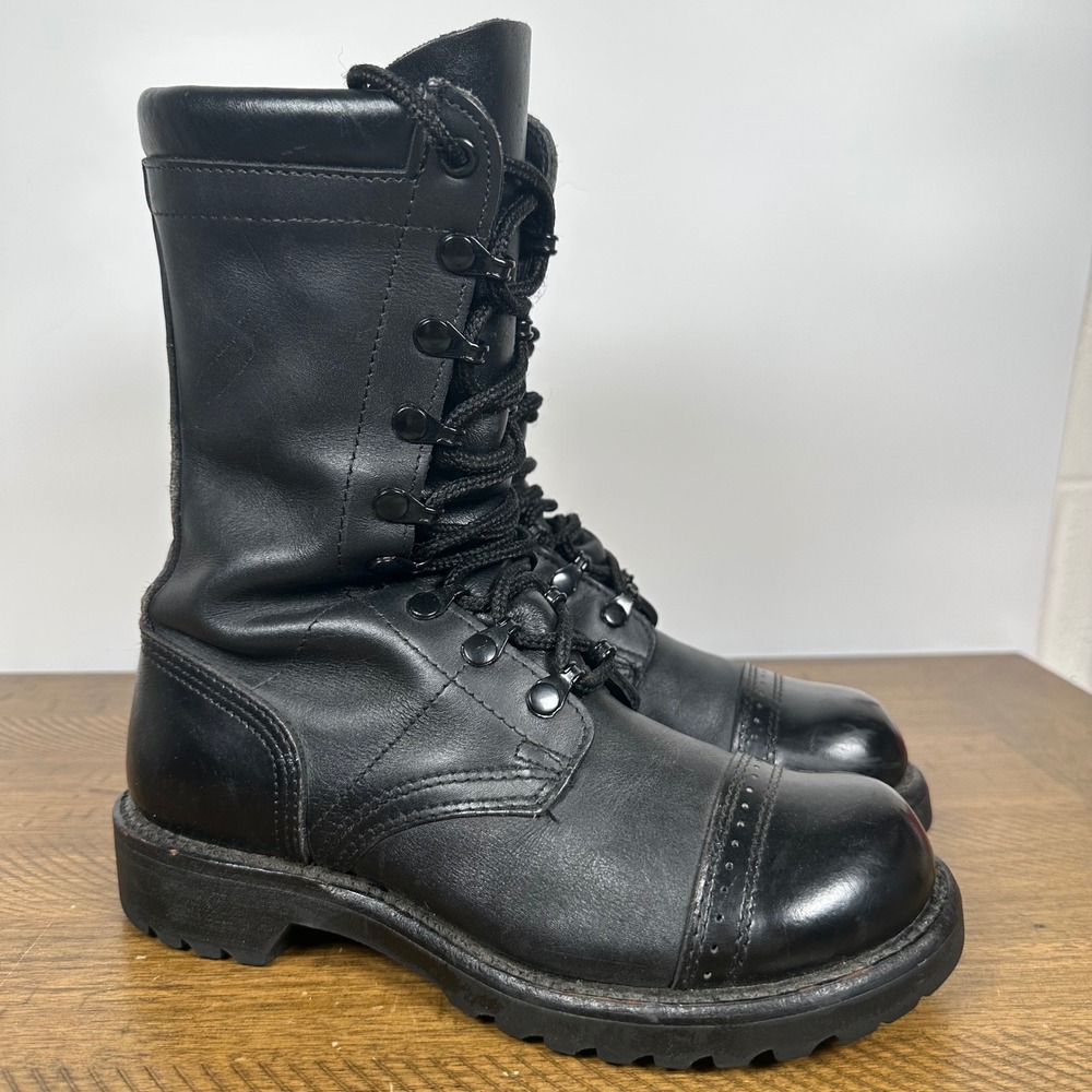 Corcoran Jump Boots Mens 6.5W Black 1520 Leather Combat Military Vibram USA Made